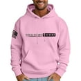 thumbnail image 2 of Men's Pink Hoodie with Inspirational 'Your Story Matters' Print, Comfortable and Stylish Sweatshirt, 2 of 5