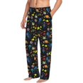 thumbnail image 3 of Mens Pajama Pants - Soft Sleep & Lounge Pants for Men, Fish Jellyfish Starfish Cuteness Casual PJ Bottoms Pants with Pockets, 3 of 5