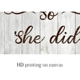thumbnail image 4 of Motivational Wall Art for Women Girls - She Believe She Could So She Did - Inspirational Quotes Motto Framed Canvas Art Print Home Office Wall Decor, 4 of 6