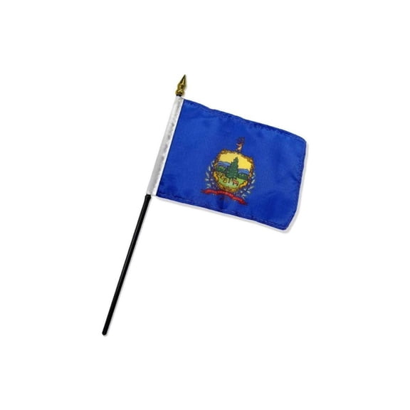 Vermont 4x6in Stick Flag