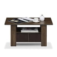 thumbnail image 3 of Furinno Table Basse Andrey avec Tiroir, Noyer Columbia/marron Foncé, 3 of 5