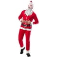 thumbnail image 2 of Rubies Santa Claus Zipsters Masked-Up Costume for Adults, Men's, 2 of 8