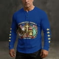 thumbnail image 5 of 250 Anniversary Usa Shirt Mens American Flag Print Casual T-Shirt Button Up Henley Pullover Tops 4th of July Outfits for Men, 5 of 7