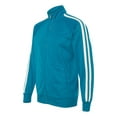 thumbnail image 2 of Independent Trading B23476212 Unisex Poly-Tech Full-Zip Track Jacket, Aster Blue - Extra Small, 2 of 5