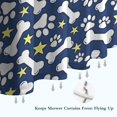 thumbnail image 6 of Paw Print Dog Bone Shower Curtain 36"x72" ,Bathroom Decorative Shower Curtains Set with 12 Hooks,Modern Waterproof Washable Shower Curtain, 6 of 6