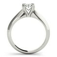 thumbnail image 3 of Dash Jewelry Prong Set 2.2 Ct Oval Cut Moissanite Wedding Ring - Stamped 14K White Gold Plated Moissanite Wedding Anniversary Ring - Women's Silver Rings - Moissanite Ring Gifts for Women's, 3 of 6