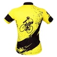 thumbnail image 4 of Jersey de ciclismo de manga corta para hombre Top Mountian Bike Pantalones cortos Medias Diseño liso con cremallera completa, fácil de poner y quitar Baoblaze Conjunto de manga corta de ciclismo, 4 of 8
