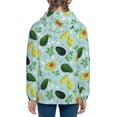 thumbnail image 6 of Pofeuu Avocado Flowers And Leaves Print Teenage Zipper Hoodie Sweatshirts Hooded Casual Jackets With Pocket For Boys Girls-Small, 6 of 6