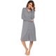thumbnail image 1 of Camisones de pijama con cuello en V para mujer, ropa de dormir con botones, vestido de lencería Sexy, bata de casa, 1 of 5
