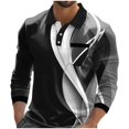 thumbnail image 5 of COSFO Golf Polo Shirts for Men Golf Graphic Casual Long Sleeve Quick Dry Shirts Collared with Pocket Slim Fit Button Classic T-Shirt, 5 of 5