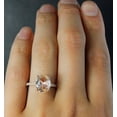 thumbnail image 6 of HeartsAndYou 2ct Natural Peach Morganite & Diamond Accents Ring 100% REAL 14k SOLID Rose Gold, 6 of 9