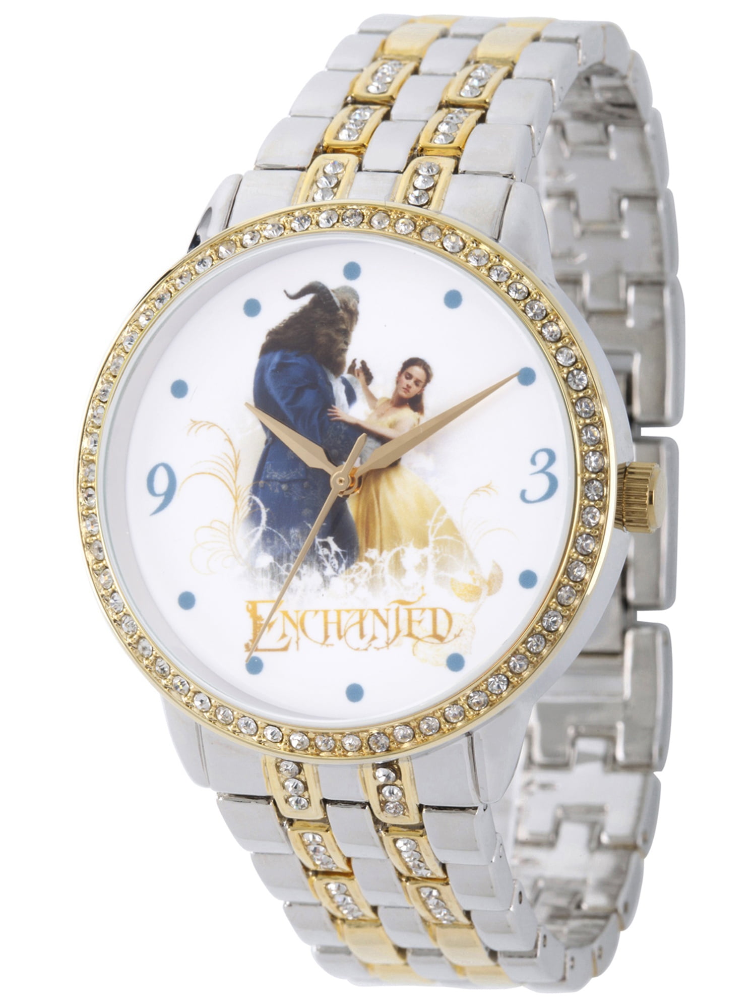 Disney - Beauty And The Beast Women's Two Tone Alloy Glitz Watch, Two ...