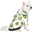 thumbnail image 5 of Cauagu Avocado Friends Pattern Winter Pet Hoodie Sweatshirts- Dog Hoodie Sweater with Leash Hole - Cute Dog Hoodie - Pet Clothes Puppy Cat Custume -Small, 5 of 8