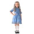 thumbnail image 5 of Girls' Dresses Fashion Crewneck Lace Princess Dresses Cute Half Sleeve Party Dress Kids Clothes Girls Size 2-8, 5 of 7