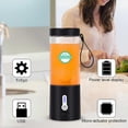thumbnail image 3 of Portable Blender Cup USB Electric Fruit Juicer Rechargeable Juice Mixer 530ml with 6 Blades for Outdoor Sports Travel Camping, 3 of 5
