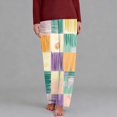 thumbnail image 2 of Tnhcen Women's Floral Print Pajama Pants, Loose Fit Sleep Pants, Elastic Waist Lounge Pants, Soft Stretchy Sleepwear, Home Wear Bottoms, Sizes S-5XL, 2 of 6