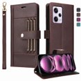thumbnail image 3 of FOXDOCK Funda tipo Cartera para Xiaomi Redmi Note 12 Pro 5G – Cubierta de Cuero PU con Múltiples Ranuras, Bolsillo para Efectivo y Correa de Muñeca, 3 of 6