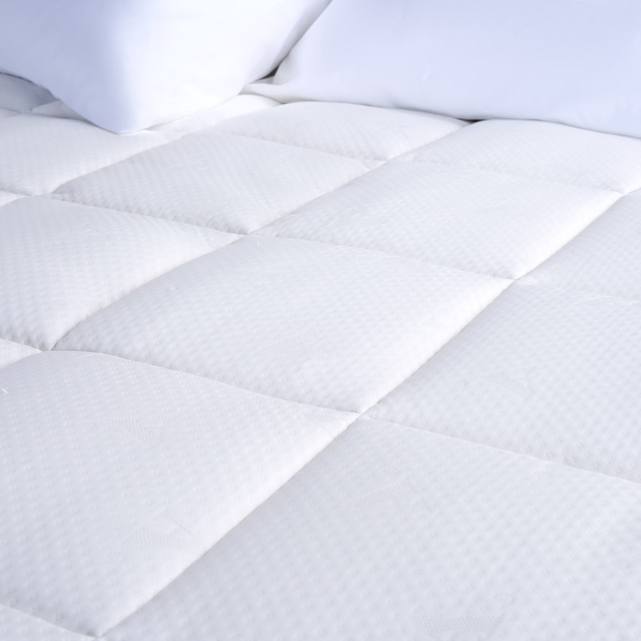 Allswell Sensacool 2" Cooling Pillow Top Fitted Mattress Topper, Queen, Hypoallergenic