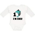 thumbnail image 3 of Inktastic First Birthday Shark 1 Year Old Pirate Boys Long Sleeve Baby Bodysuit, 3 of 5