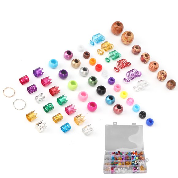 Anillos para trenzas para el cabello cuentas para rastas aleación de madera uso amplio elegante de moda para hombres y mujeres para banquetes y bodas