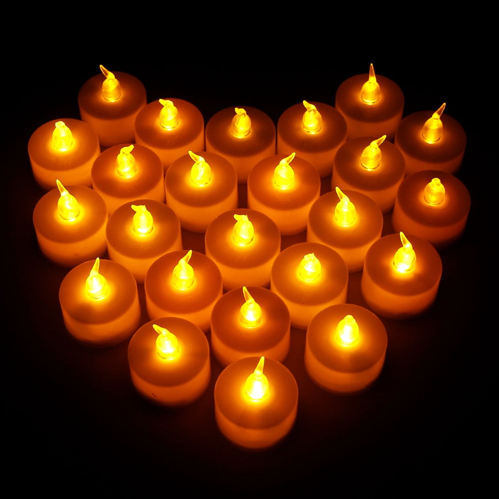 Maalr LED Tea Lights Candles Battery Operated Candles Lamp 24Pcs