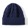 thumbnail image 1 of Gorros de lana de gran tamaño para hombre y mujer, gorros cálidos de gran tamaño, gorros de invierno para cabezas grandes, gorros de punto elástico, 1 of 5