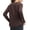 Dark Brown, variant on Women's Long Sleeve Workout Shirts Lightweight Quick Dry Running Athletic Yoga Tops with Curved Hem Thumb Loop Light Blue XL