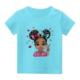 thumbnail image 7 of Spazoro Big Boys Girls Shirts Tee, Cute Print Crew Neck Short Sleeve Graphic T-Shirts Casual Summer Tops for Unisex Sky Blue Size 4 T, 7 of 7