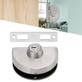 thumbnail image 3 of Fyydes Display Case Lock,Sliding Glass Door Lock,Glass Door Lock Half Round Stainless Steel Single Side Office Glass Lock Sliding Single Glass Door Lock, 3 of 8