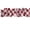 White Dots on Red, variant on Large Circle Dots Cotton Curtain Sleeve Topper Window Treatment