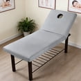 thumbnail image 2 of SIfdSeng Massage Fitted Sheet Brushed Polyester Bed Cover for Spa Salon & Universal Size with All Round Elastic Machine Washable, 2 of 7