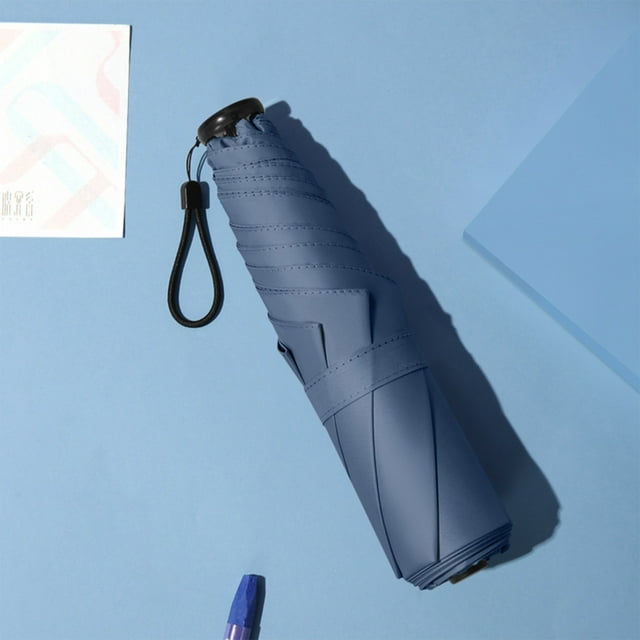 LSLJS Portable Manual Travel Umbrella Windproof&Waterproof Umbrella Folding Umbrella Men's & Girls' Umbrella with Uv-Resistant Vinyl Coating, Everyday Essentials Saving