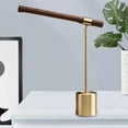 thumbnail image 4 of Modern Table Lamp Banker Wood Desk Light Metal Bade Lamp Adjustable Head Mid Century Nordic Bedroom Bedside Nightlight, 4 of 9