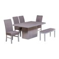 thumbnail image 1 of Comedor Mobelo Oxford 4 Sillas y 1 Banca Gris, 1 of 4