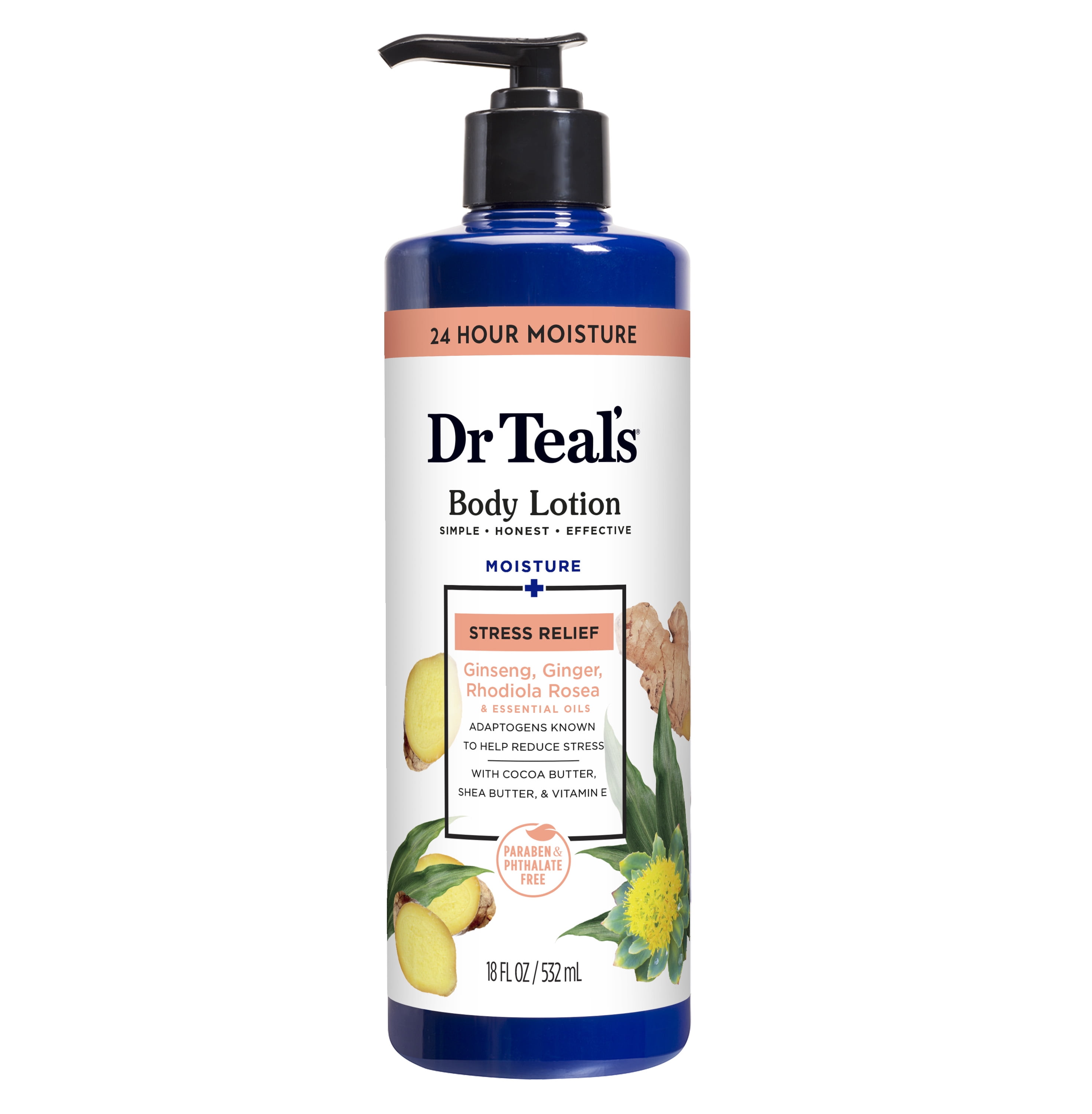 Dr Teal's Body Lotion, 18 fl oz, Coconut Oil with Shea Butter