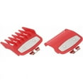 thumbnail image 3 of Jinsinto 2pcs Cutting Guide Comb Hair Clipper Limit Comb Guide Attachment Attachment Set for Electric Hair Clipper Shaver Styling Tool 1.5mm/4.5mm - Red,, 3 of 3