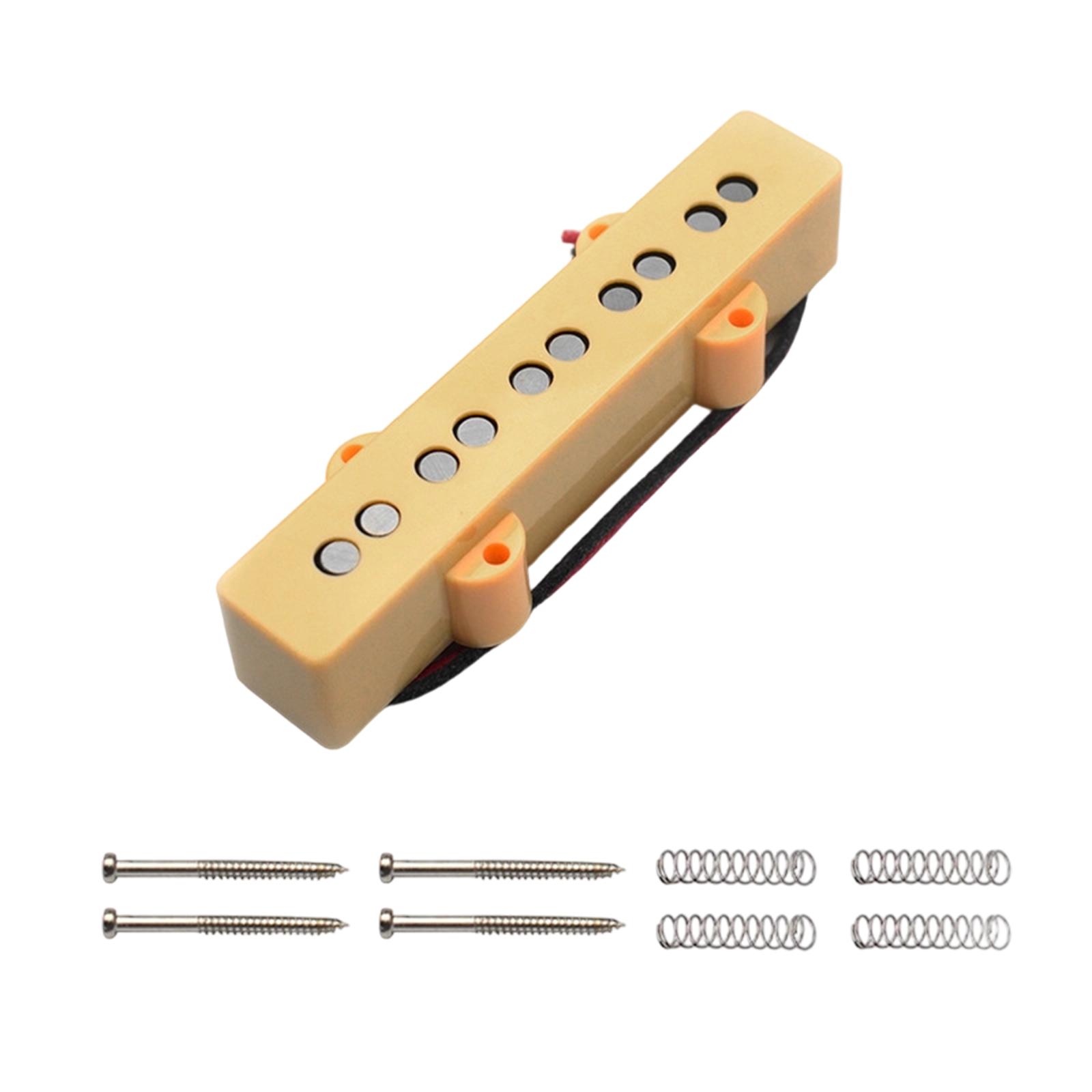 Electric Bass Pickup Single Coil Sound Quality Wide Coverage Powerful Tone Applicable to Various Musical Genres