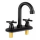 thumbnail image 3 of Llaves Fregadero Cocina y Lavabo Baño Alfa Negro Mate Cruceta, 3 of 6