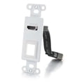 thumbnail image 1 of Hdmi Pass Through Decora Style Wall Plate With One Keystone - White, 1 of 1