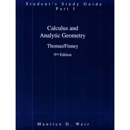 Pre-Owned Student Study Guide Part 1 for Calculus (Paperback) 020153181X 9780201531817