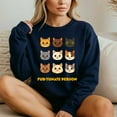thumbnail image 4 of Fur-Tunate Person Cat Lover Cartoon Kitty Faces – T-Shirt / Hoodie / Sweatshirt – Pet Enthusiasts – Everyday Wear, 4 of 6