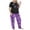 Purple, variant on Weebloom Womens Summer Pajamas Sets Plus Size Pajamas Short Sleeve Tee And Striped Pants Sets Sleepwear Nightwear Pjs Loungewear Blue Xl