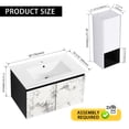 thumbnail image 5 of Wall-Mounted Bathroom Combination Cabinet with Ceramic Sink Soft-Closing Hinges for Quiet Bathroom Use, 5 of 7