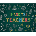 thumbnail image 3 of Chalkboard Design Thank You Teachers Banner Colorful School Decorations Classroom Party Event for Teacher Appreciation Celebration, 3 of 3