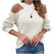 thumbnail image 2 of Puntoco Suéter Mujer Sexy Moda Casual Soild Manga Larga Jersey Cuello Redondo Suéter Navidad Liquidación Puntoco Puntoco-3294, 2 of 5
