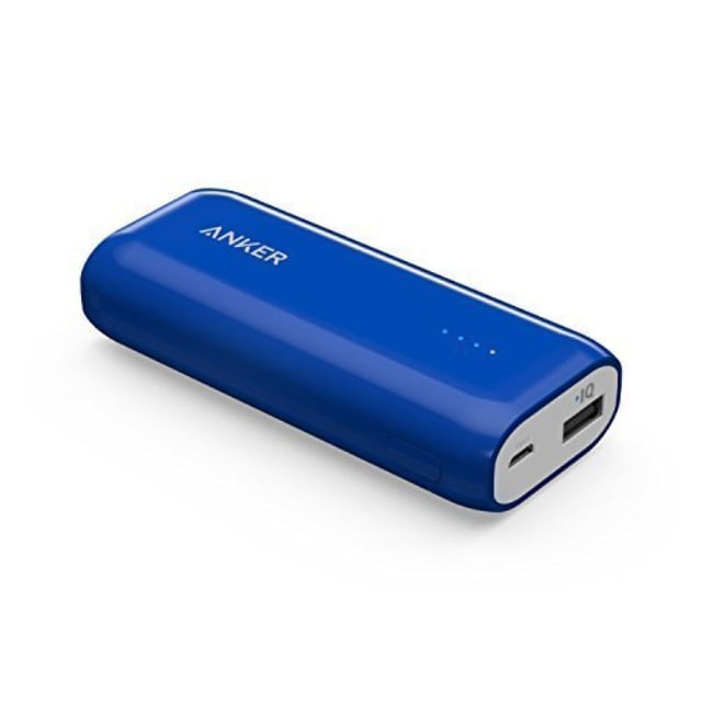 Black Anker Astro E1 5200mAh Candy bar-Sized Ultra Compact Portable Charger External Battery Power Bank with High-Speed Charging PowerIQ Technology
