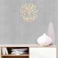 thumbnail image 4 of Tree Wooden Wall Art, Tribal Influences of Nature Eco Concept, Birch Wood Plywood Rustic Wall Art Accent for Hallway Bedroom Living Room Cafes and Offices, 11.4" X 11.4" X 0.1", by Ambesonne, 4 of 5