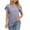 Purple, variant on Azrian Plus Size Blouses Womens Casual Solid Color Round Neck Short Sleeve Tops Blouses