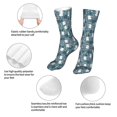 thumbnail image 3 of Xecao Forest Rabbit Print Fashion No Heel Casual Crew Socks Cushioned Breathable for Men Women - Moisture wicking,Not easy to fade Suitable for daily, 3 of 7