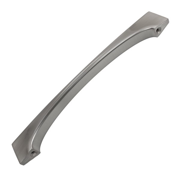 6-1/4 Inch Center to Center Modern Curved Bar Pull Cabinet Hardware Handle - 21243-160 (Pack of 10)